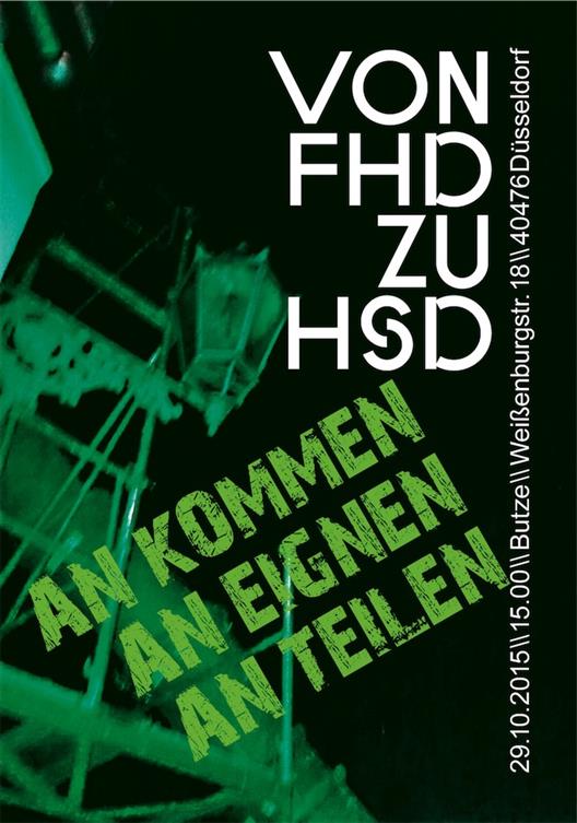 Flyer zur Ankündigung der Veranstaltung