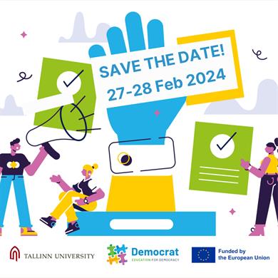 DEMOCRAT Konferenz Sharepic Save the Date 27-28 Feb 2024