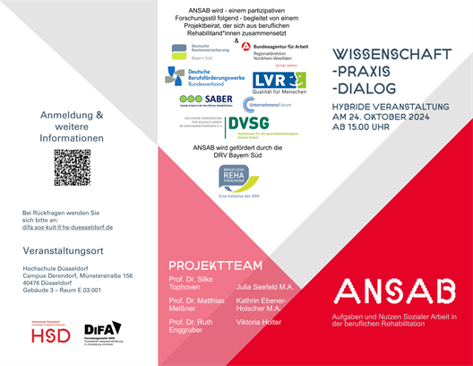 Flyer Wissenschaft-Praxis-Dialog