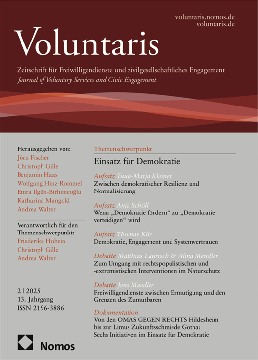 Cover_Voluntaris_Einsatz-Für-Demokratie