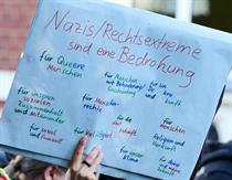 Anti-AfD Demonstration vor dem Landesparteitag der AfD