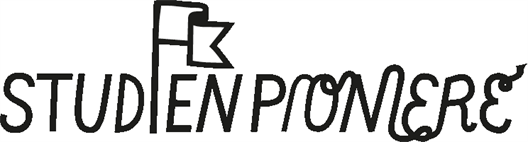 Das Logo des Forschungsprojektes ist zu sehen. Es ist schwarz-weiß und zeigt den Schriftzug "Studienpioniere".
