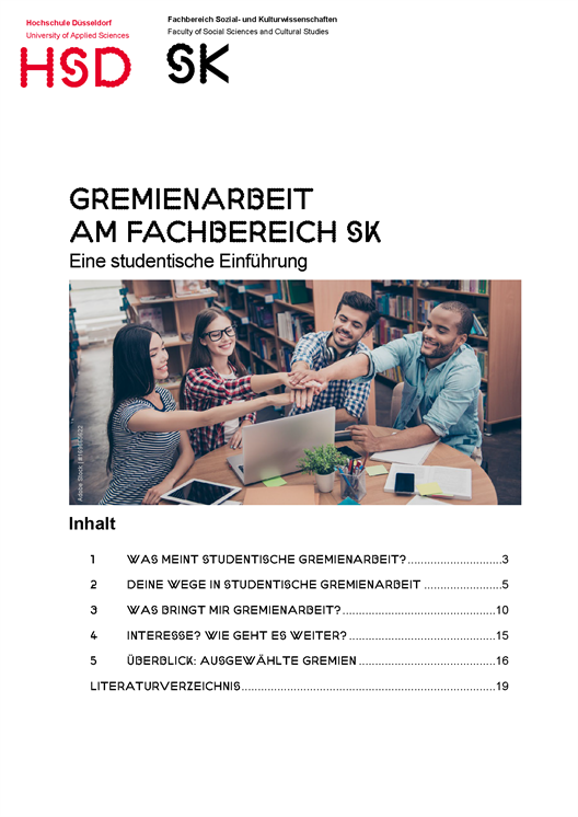 Deckblatt Einführung in Studentische Gremienarbeit