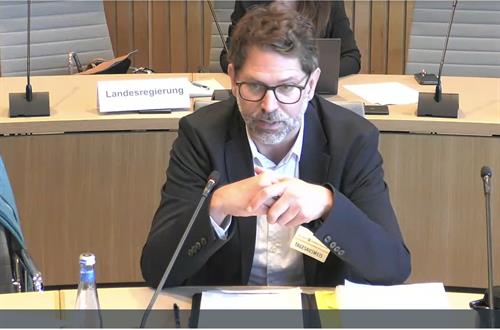 Prof. Dr. Denis Köhler im Landtag