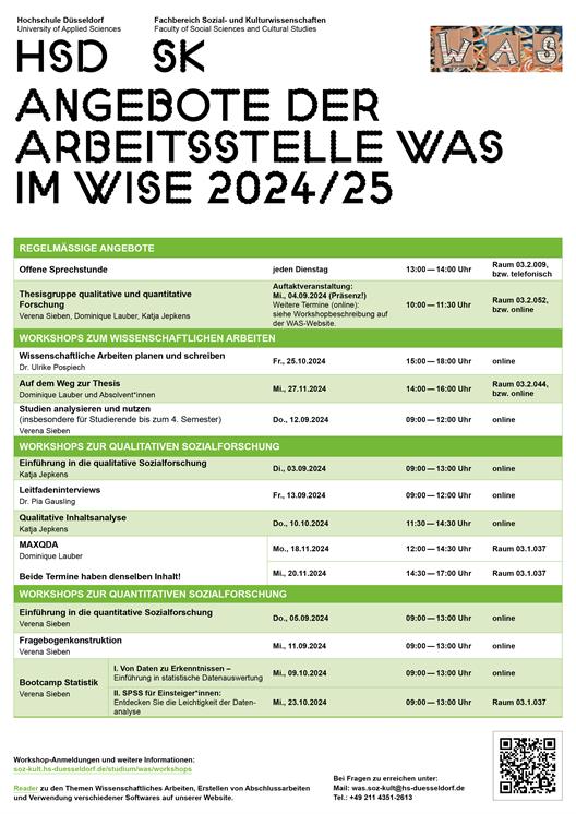 WAS-Workshops WiSe 24/25